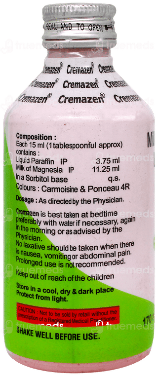 Cremazen Mint Flavour Sugar Free Suspension 170Ml